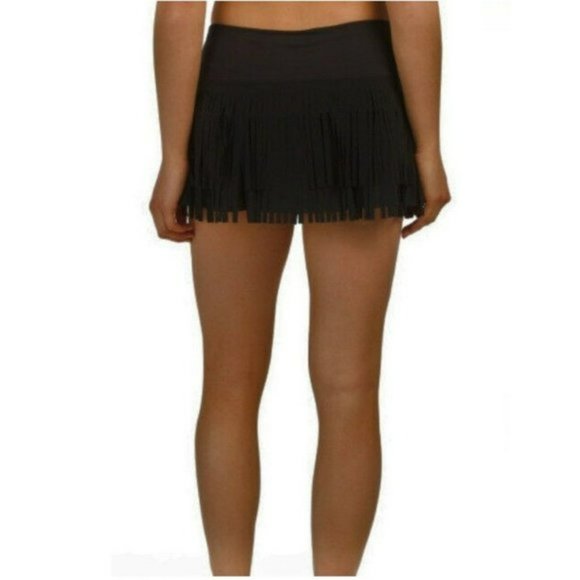 Nwt Lucky In Love Fringe Active Tennis Skirt Skort Shorts L Large - Picture 3 of 13